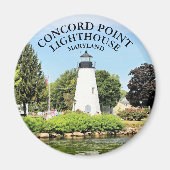 Concord Point Lighthouse, Maryland Round Magnet (Vorne)