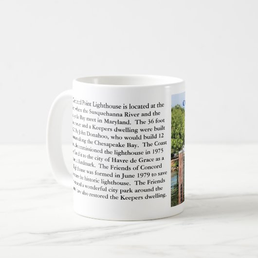 Concord Point Lighthouse, Maryland Tasse (Vorderseite Links)