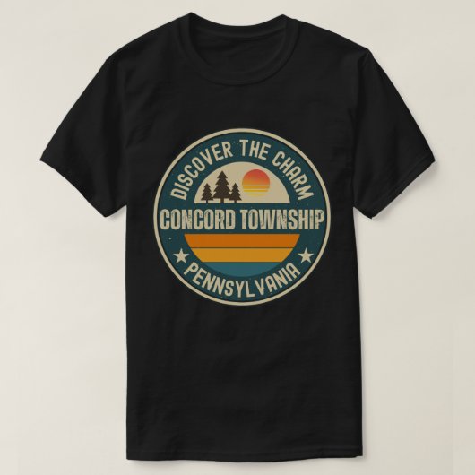 Concord Township, Pennsylvania T-Shirt (Design vorne)