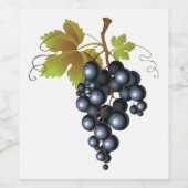 Concord Trauben Weinetikett (Einzelnes Label)