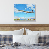 Concorde auf Finals Leinwanddruck (Insitu (Schlafzimmer))