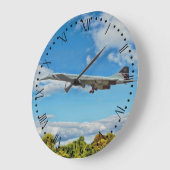 Concorde auf Finals römisches Dial Große Wanduhr (Winkel)