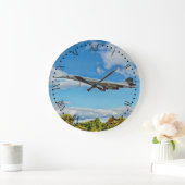 Concorde auf Finals römisches Dial Große Wanduhr (Zuhause)