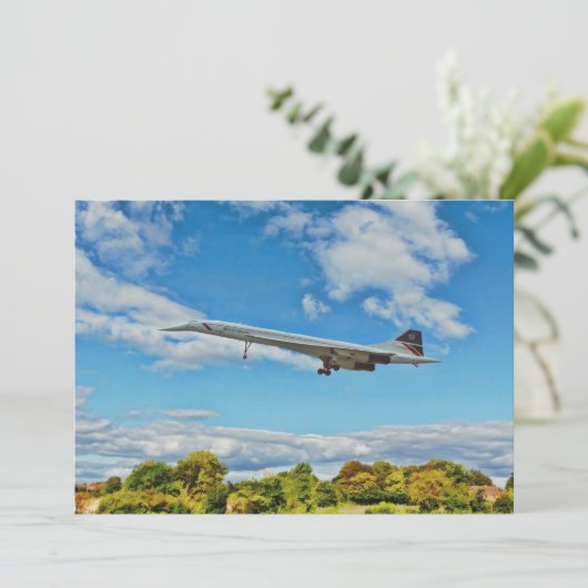 Concorde bei Finals - Flachkarte (Stehend Vorderseite)