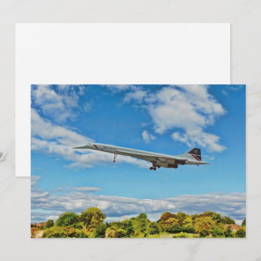 Concorde bei Finals - Flachkarte (Vorne/Hinten)