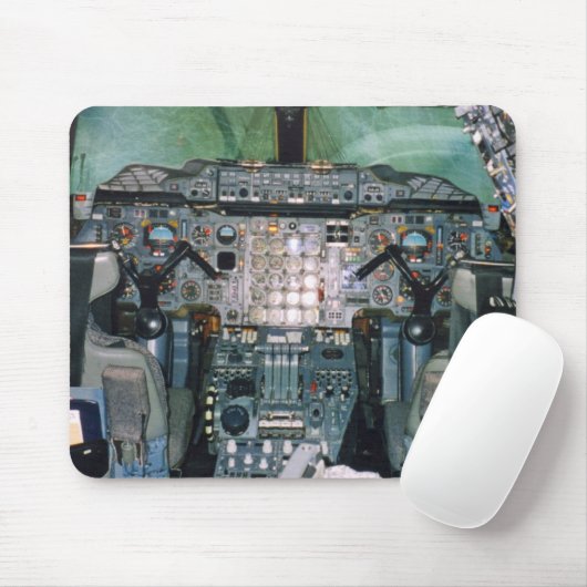 Concorde-Cockpit Mousepad (Mit Mouse)