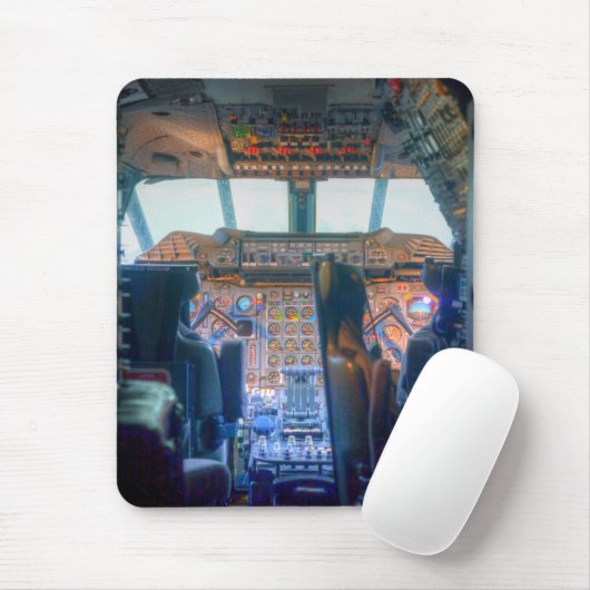 Concorde-Cockpit Mousepad (Mit Mouse)