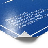 Concorde - Flugzeugkonzeption Zeichnend Pläne ABD Fotodruck (Ecke)