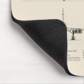 Concorde - Flugzeugkonzeption Zeichnend Pläne SD Mousepad (Ecke)