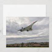 Concorde - Hochgeschwindigkeits-Einladungskarte Einladung (Vorne/Hinten)