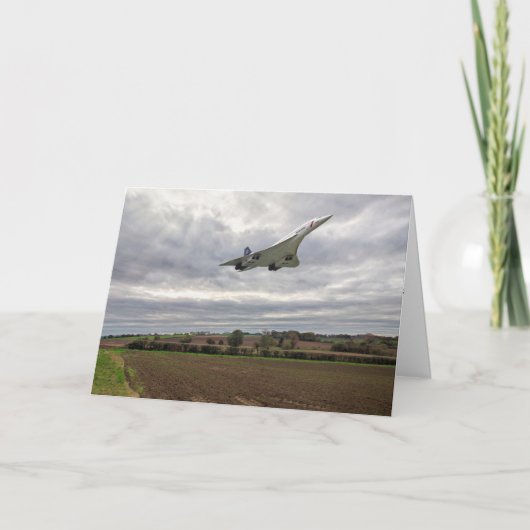Concorde - Hochgeschwindigkeits-Grüße-Karte Karte (Vorderseite)