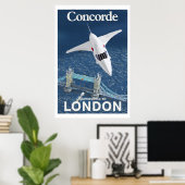Concorde nach London Poster (Heimbüro)