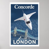 Concorde nach London Poster (Vorne)