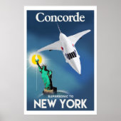Concorde nach New York Poster (Vorne)