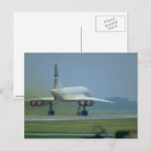Concorde startet, voller Nachbrenner Postkarte (Vorne/Hinten)