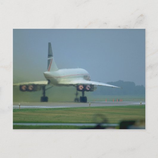 Concorde startet, voller Nachbrenner Postkarte (Vorderseite)
