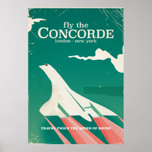 Concorde Vintag Vacation Poster
