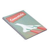 Concorde Vintage Reiseplakat Notizblock (Rechte Seite)