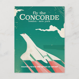 Concorde Vintage Urlaubsposter Postkarte