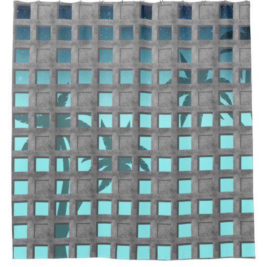 Concours Breeze Blocks Duschvorhang (Vorderseite)