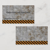 Concrete Caution Construction Company Visitenkarte (Vorne/Hinten)