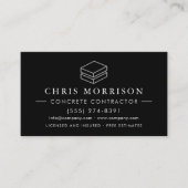 Concrete Cement Construction Services Visitenkarte (Vorderseite)