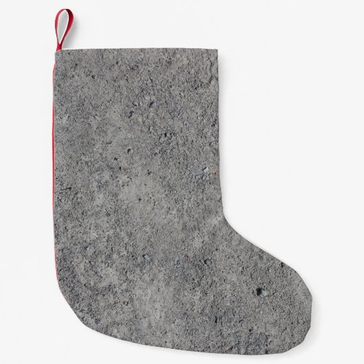 Concrete cement wall gray texture kleiner weihnachtsstrumpf (Vorderseite)