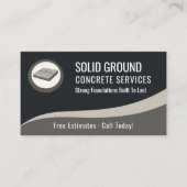 Concrete Contractor QR Code Professional Visitenkarte (Vorderseite)