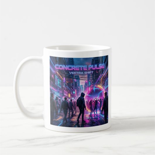 Concrete Edge Neon EDM Kaffeetasse (Links)