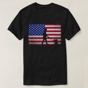 Concrete Finisher American Flag Patriotic T-Shirt