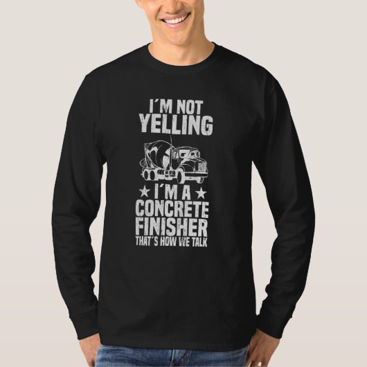 Concrete Finisher Construction Worker Laboratory C T-Shirt (Vorderseite)