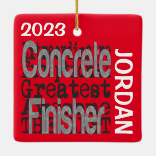 Concrete Finisher Extraordinaire CUSTOM Keramikornament