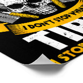 Concrete Finisher I Don't Stop When I'm Tired Ceme Poster (Ecke)