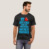 Concrete Finisher Valentines Cement Worker Job Lov T-Shirt (Vorne ganz)
