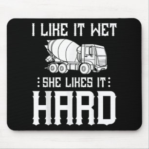 Concrete Finisher Worker Cement Mixer Truck Driver Mousepad