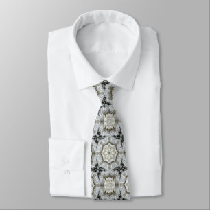 Concrete Gray Star Neck Tie Krawatte