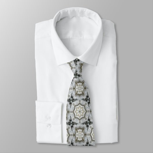 Concrete Gray Star Neck Tie Krawatte (Gebunden)