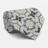 Concrete Gray Star Neck Tie Krawatte (Gerollt)