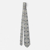 Concrete Gray Star Neck Tie Krawatte (Rückseite)