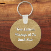 Concrete Mixer Beige Keychain Schlüsselanhänger (Rückseite)