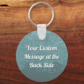 Concrete mixer blue-gray keychain schlüsselanhänger (Rückseite)