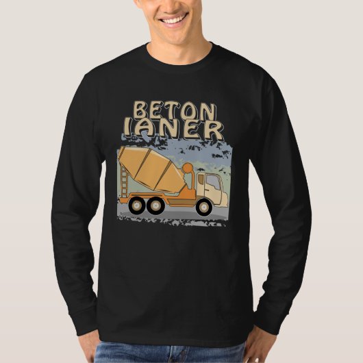 Concrete Mixer Construction Site Construction Work T-Shirt (Vorderseite)