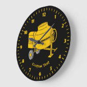 Concrete Mixer Große Wanduhr (Winkel)