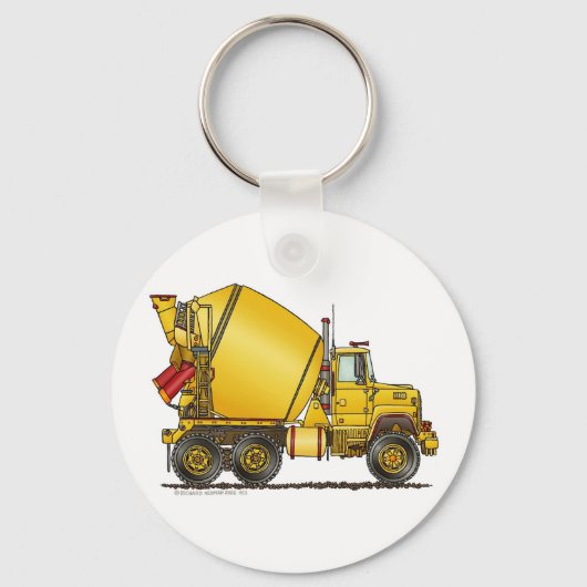 Concrete Mixer Truck Key Chains Schlüsselanhänger (Vorderseite)