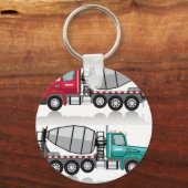 Concrete mixer Truck Schlüsselanhänger (Vorderseite)