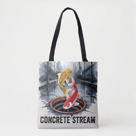 CONCRETE STREAM Koi Fish Tasche (Vorderseite)