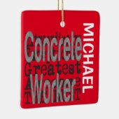 Concrete Worker Extraordinaire CUSTOM Keramikornament (Rechts)