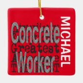 Concrete Worker Extraordinaire CUSTOM Keramikornament (Vorderseite)