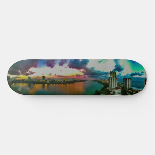 Condado Lagoon San Juan Puerto Rico Skateboard (Horizontal)