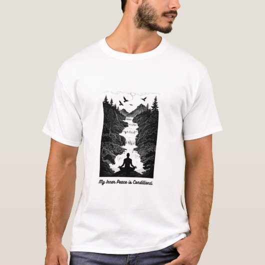 Conditional Inner Peace T-Shirt | Minimalist Zen (Vorderseite)